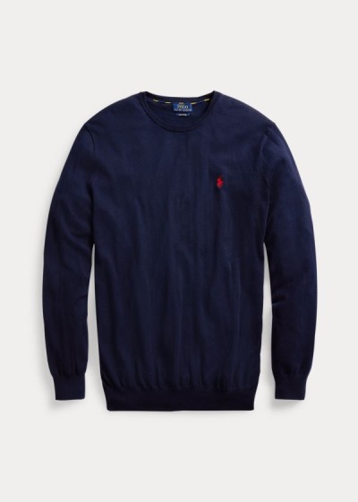 Sueter Polo Ralph Lauren Hombre Azul Marino - Cotton Crewneck - ZYRPS1697